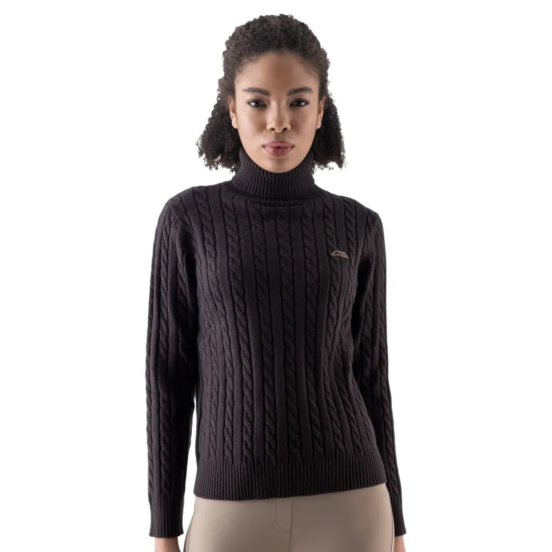 Equiline Eqlover High Neck Pullover - Coffee Bean Pre-Order