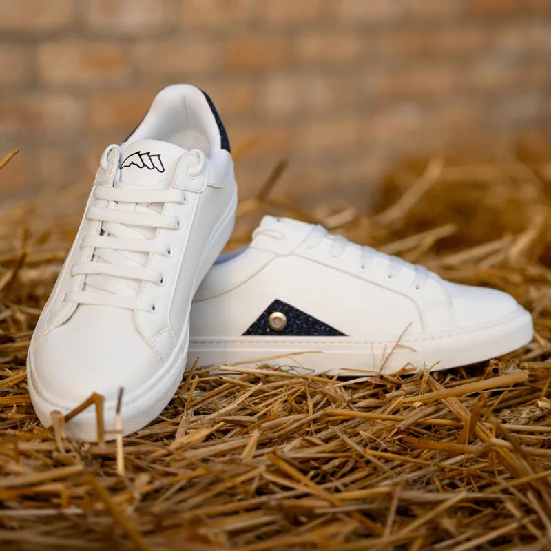 Equiline Eqrudig Ladies Trainers - White/Blue