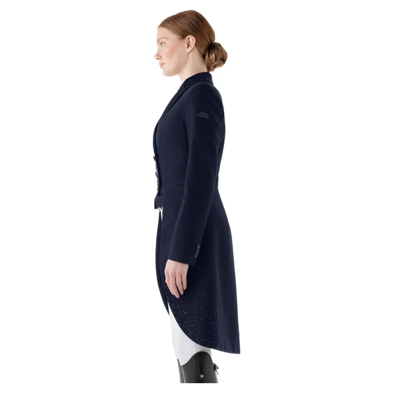 Equiline Eqzeffiro Women's Mesh Dressage Tails - Blue-4