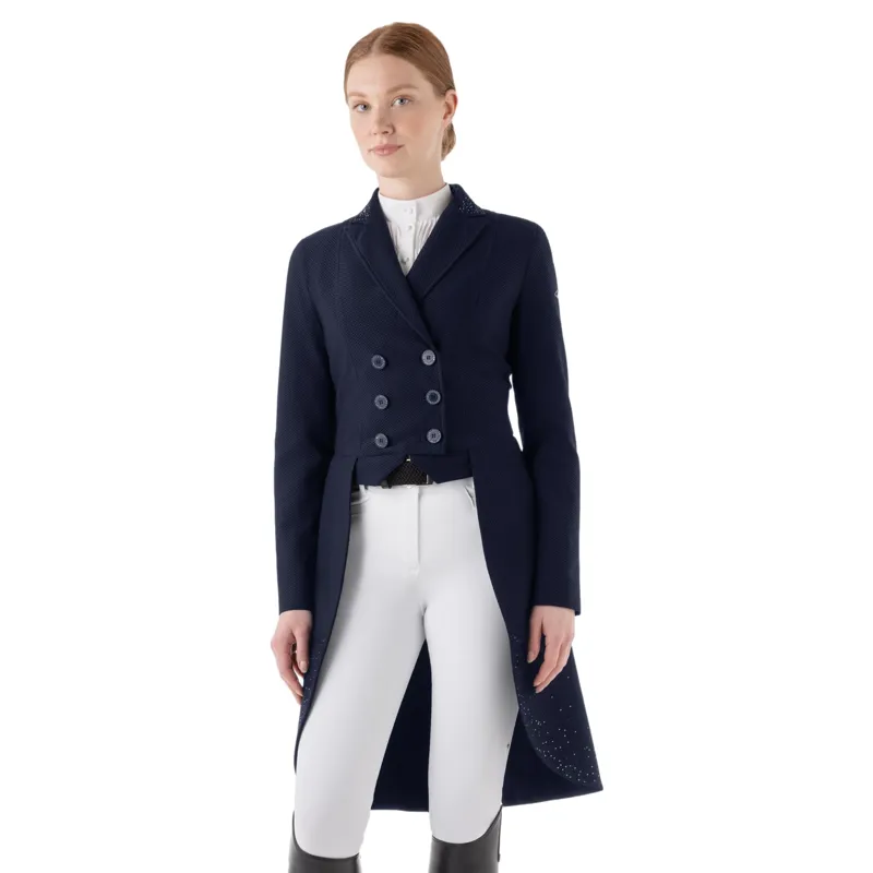 Equiline Eqzeffiro Women's Mesh Dressage Tails - Blue