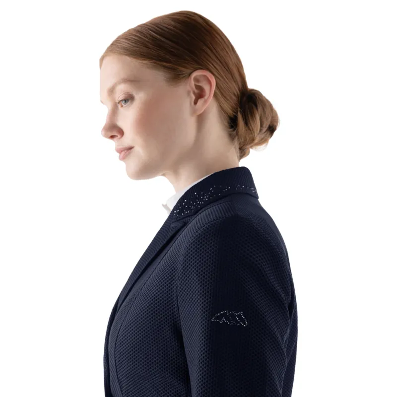 Equiline Eqzeffiro Women's Mesh Dressage Tails - Blue-1