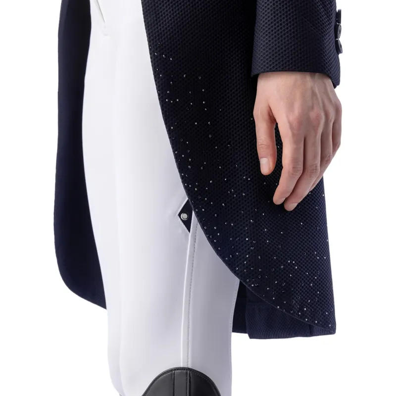 Equiline Eqzeffiro Women's Mesh Dressage Tails - Blue-2