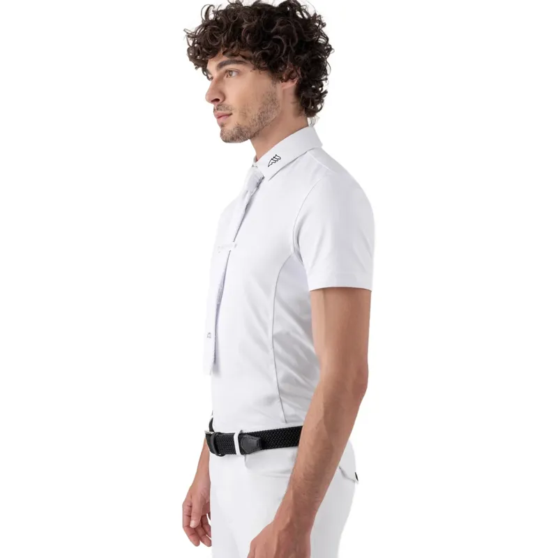 Equiline Ethan Mens Short Sleeve Show Shirt - White-1