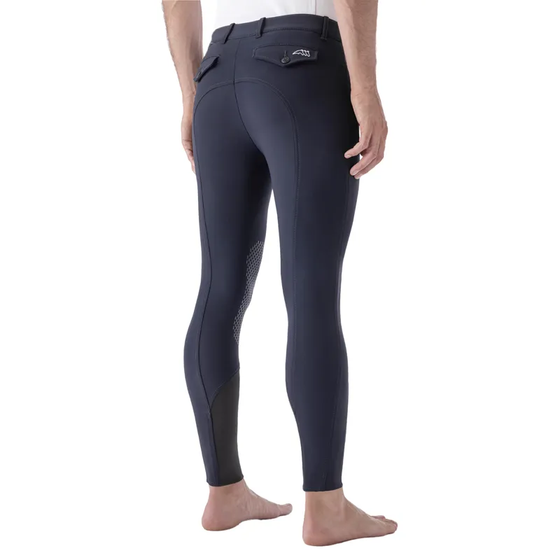 Equiline GraftonB Mens Knee Grip Breeches - Blue-1