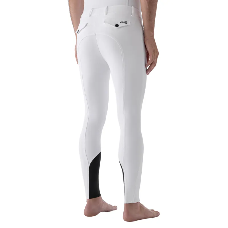 Equiline GraftonB Mens Knee Grip Breeches - White-2