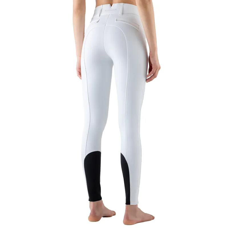 Equiline Grelbikh Knee Grip Ladies High Waist Breeches - White-1