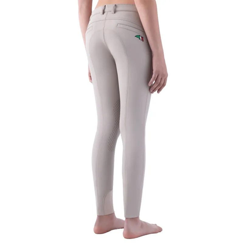 Equiline Jinak Knee Grip Junior Girls Competition Breeches - Beige-1