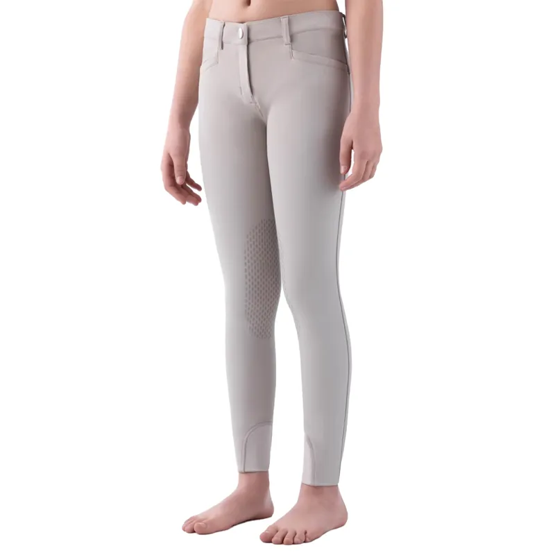 Equiline Jinak Knee Grip Junior Girls Competition Breeches - Beige