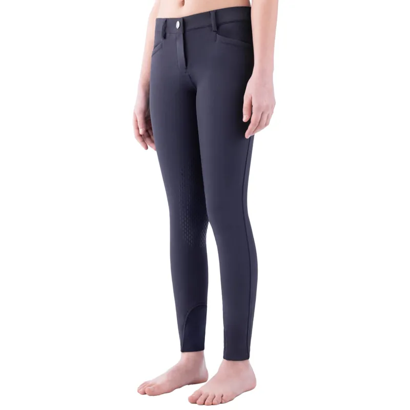 Equiline Jinak Knee Grip Junior Girls Breeches - Blue