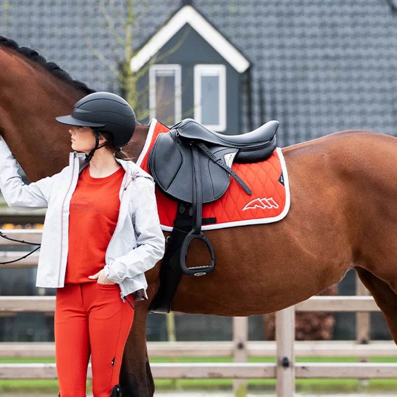Equiline Ebrec Tech Jump Saddlecloth - Ginger-3