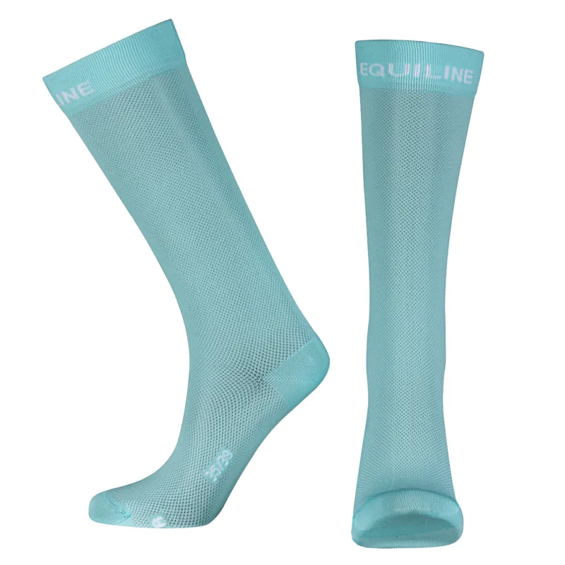 Equiline Ginep Junior Tall Riding Socks - Aquarelle