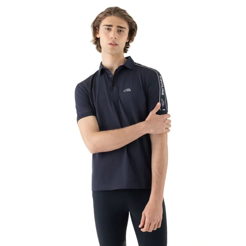 Equiline Eqcravet Mens Polo Shirt - Blue