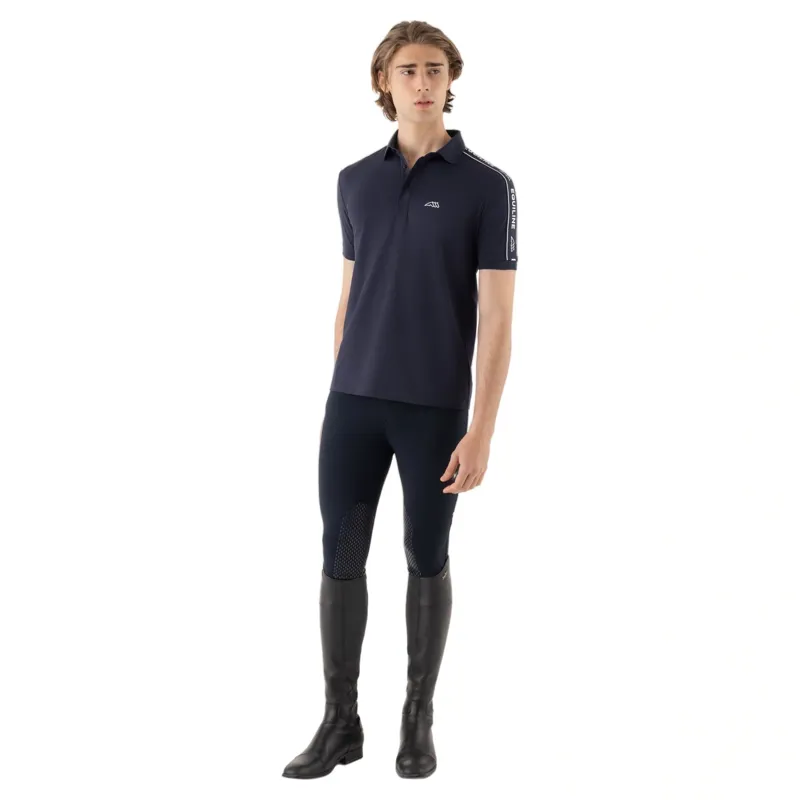 Equiline Eqcravet Mens Polo Shirt - Blue-3