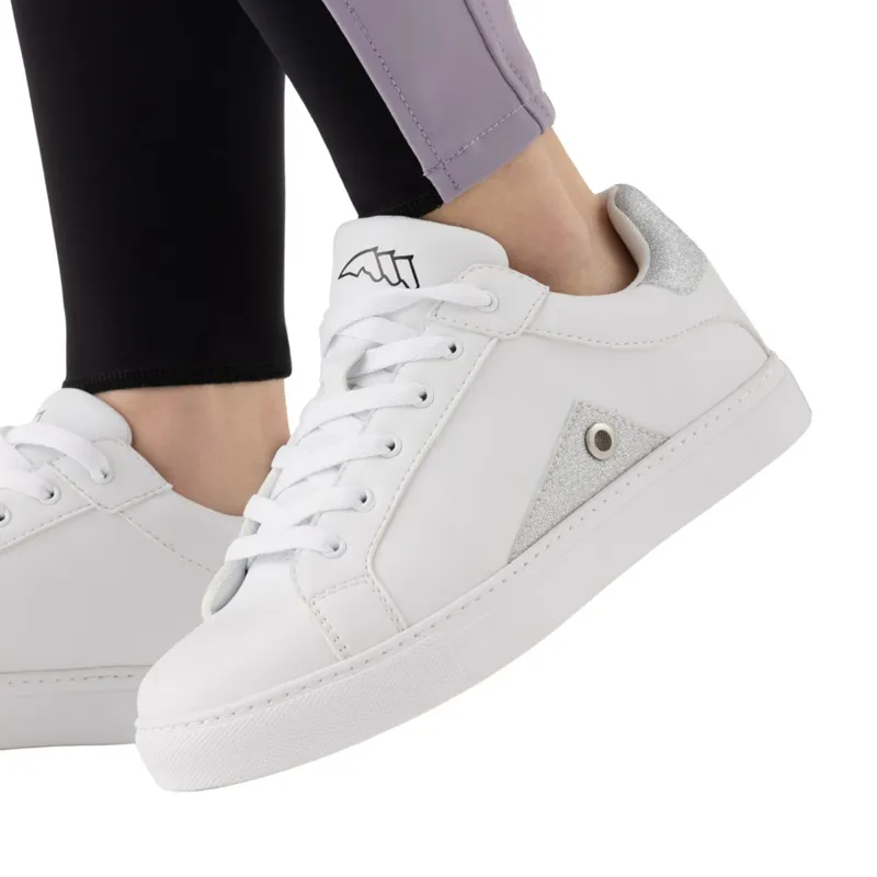 Equiline Eqrudig Ladies Trainers - White/Silver