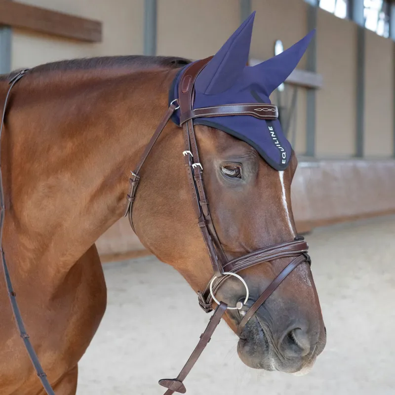 Equiline Chairc Ear Net - Cobalto-1