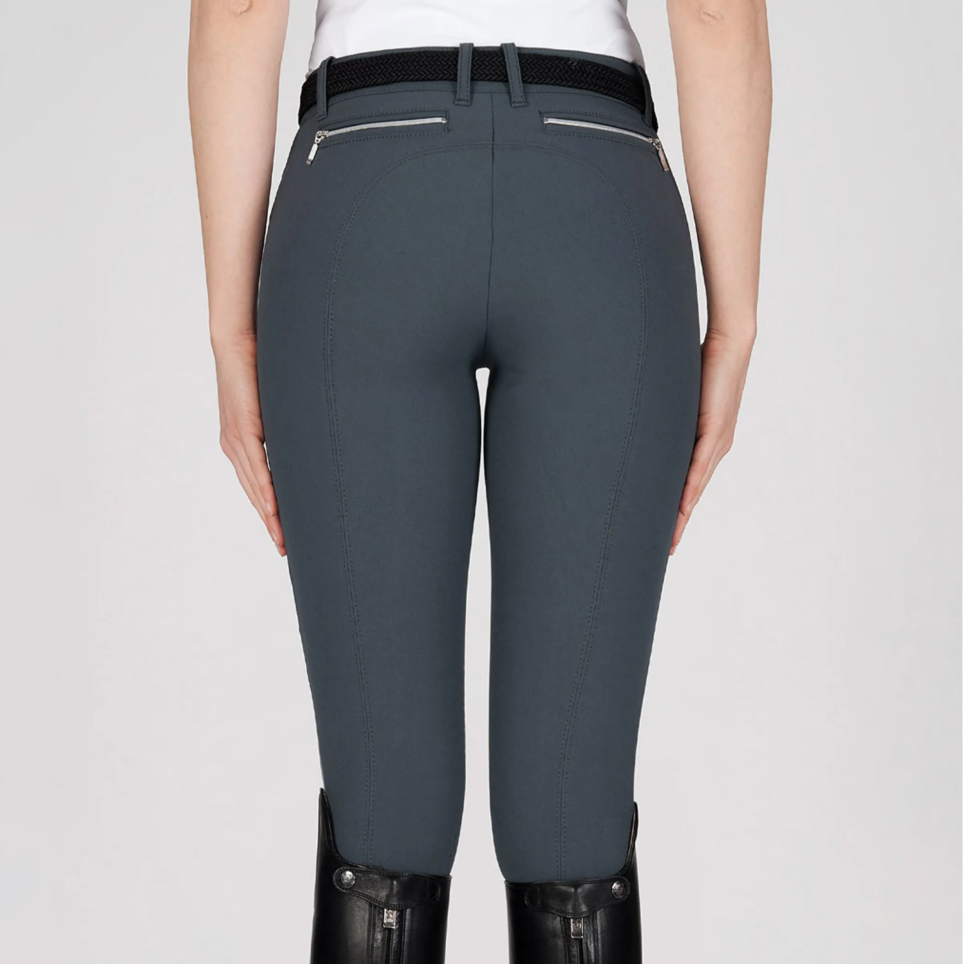 Equiline Ash Knee Grip Ladies Breeches Grey