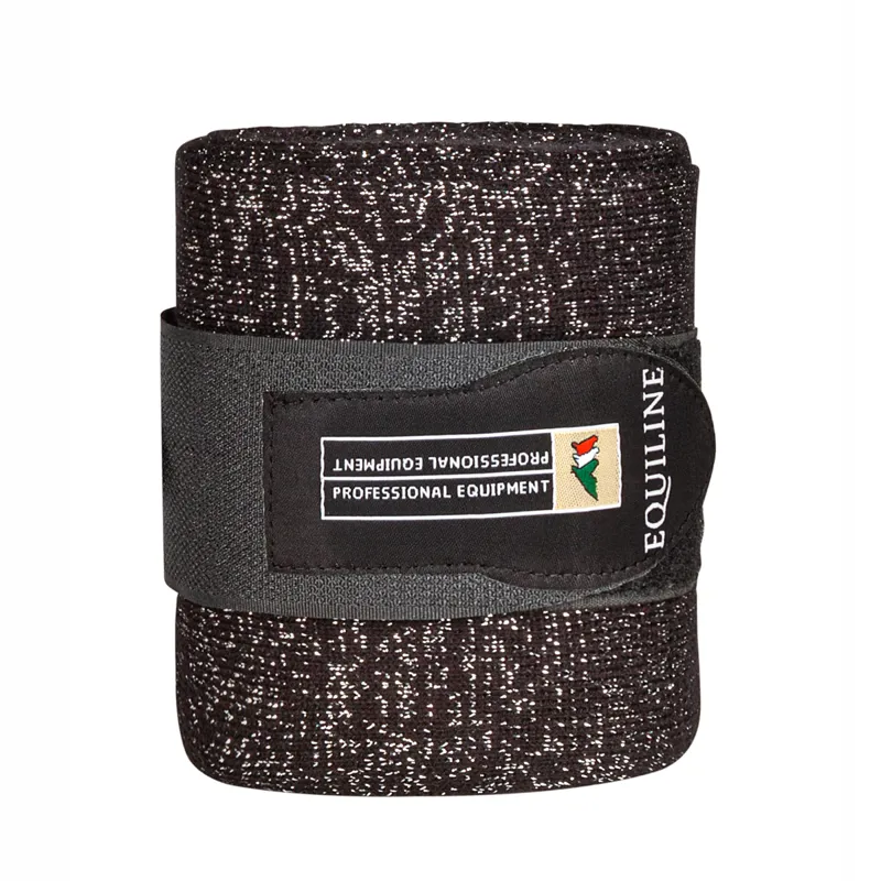 Equiline Glitter Bandages - Black