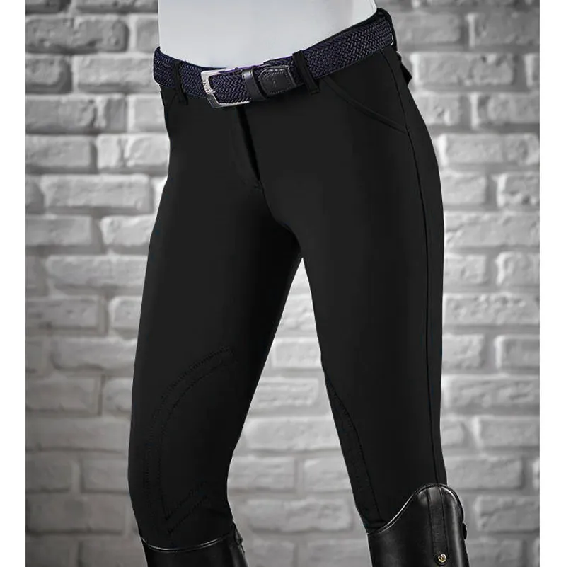 Equiline Boston Knee Patch Womens Breeches - Black-3