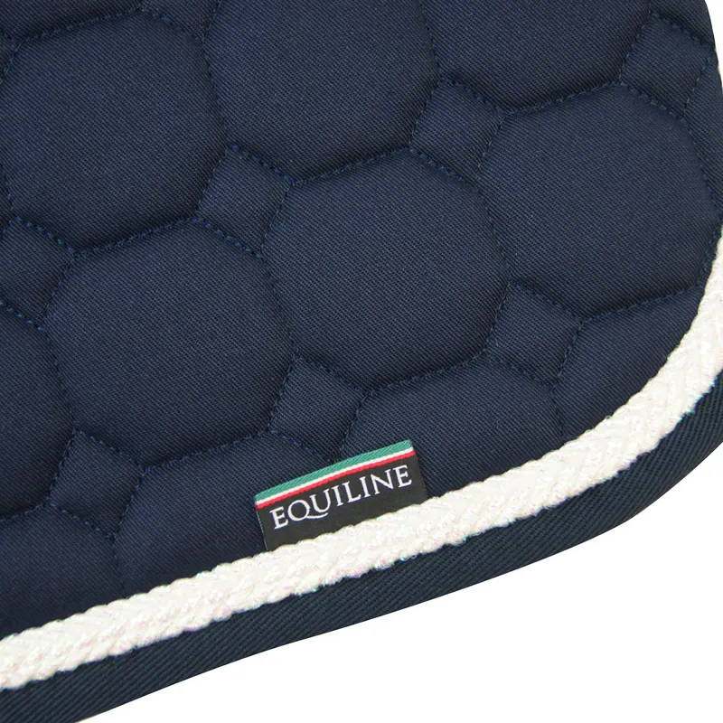 Equiline Octagon Custom Saddlecloth - Blue/White Glitter-1