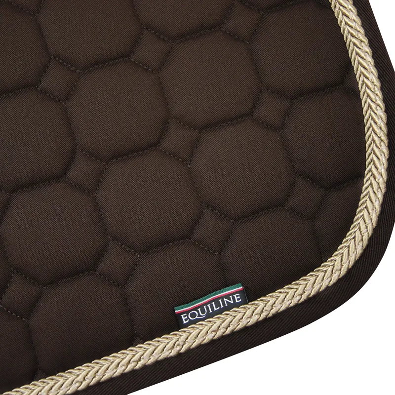 Equiline Octagon Custom Saddlecloth - Brown/Cappuccino/Cappuccino -1