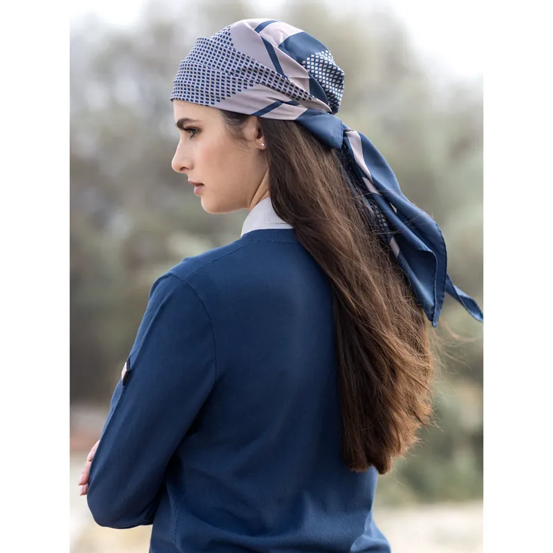 Equiline Eleonore Ladies V-Neck Pullover - Diplomatic Blue-5