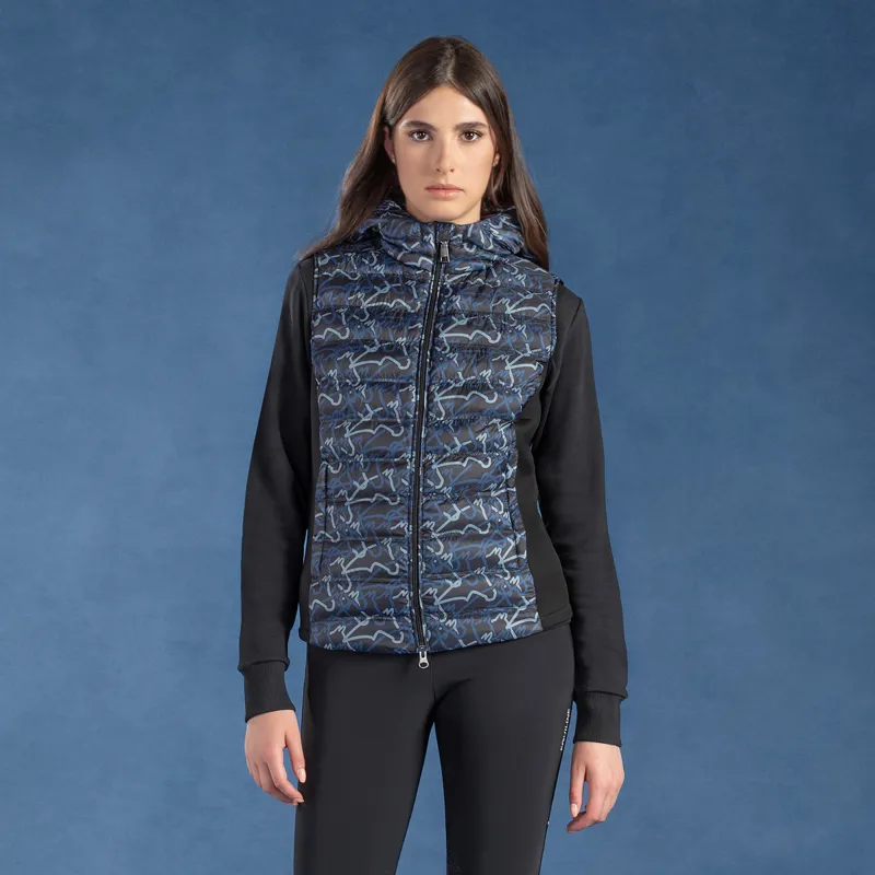 Equiline Elime Ladies Gilet - Allover Blue-4