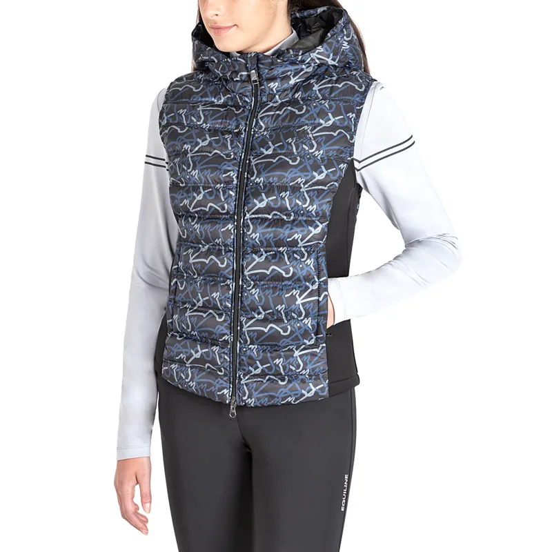 Equiline Elime Ladies Gilet - Allover Blue