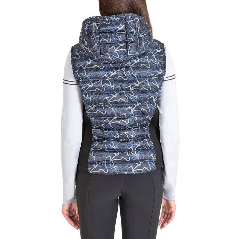 Equiline Elime Ladies Gilet - Allover Blue-1