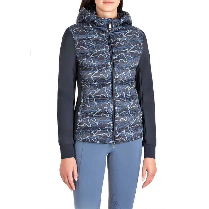 Equiline Elrube Ladies Hybrid Jacket - Allover Blue