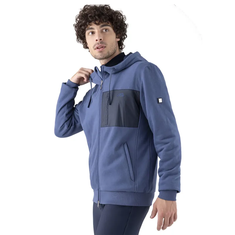 Equiline Erado Full Zip Mens Hoodie - Blue Wing Teal