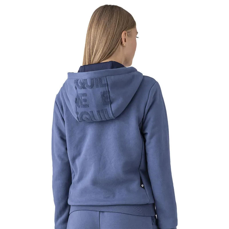 Equiline Evere Full Zip Ladies Hoodie -  Blue Wing Teal-1