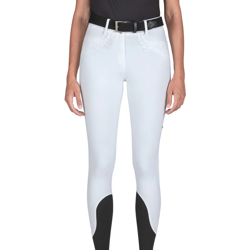 Equiline Giaiaf Full Grip Ladies Competition Breeches - White