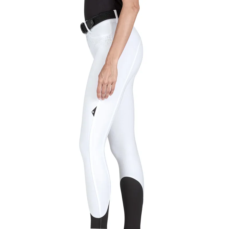Equiline Giaiaf Full Grip Ladies Competition Breeches - White-2