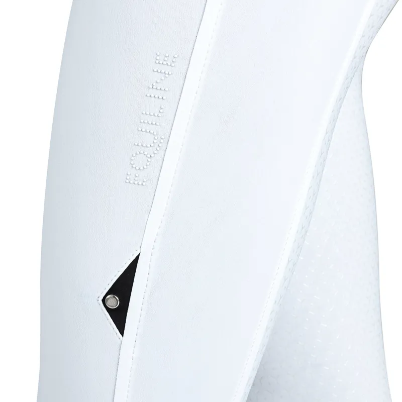 Equiline Giaiaf Full Grip Ladies Competition Breeches - White-4