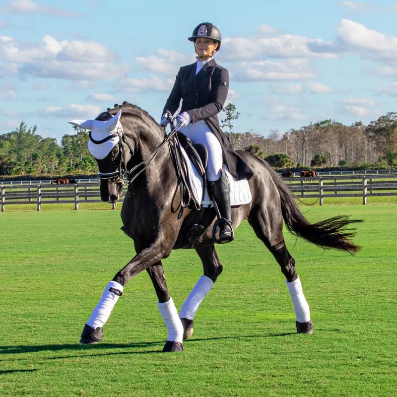 Equiline Giaiaf Full Grip Ladies Competition Breeches - White-7