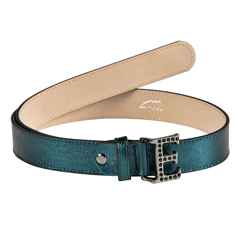 Equiline Grueg Ladies Belt - Green Beetle