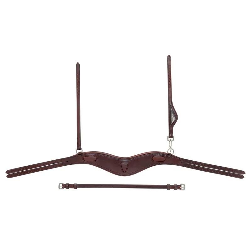 Equiline Anatomical HPL412 Light Two-Tie Headpiece - Brown