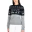 Equiline Nitan Ladies Christmas Sweater - Light Grey