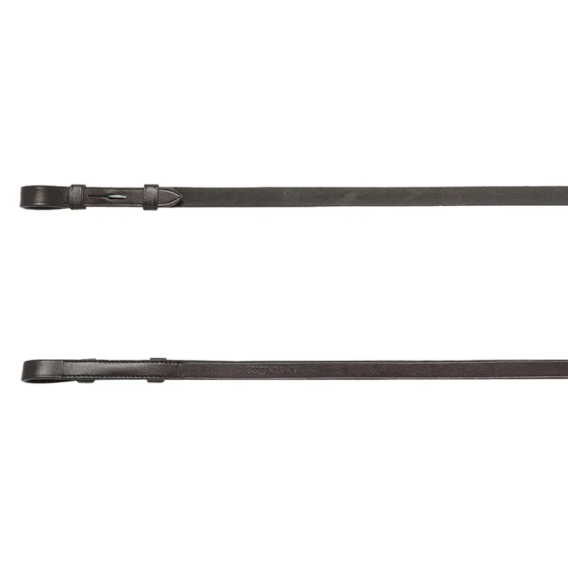 Equiline Plain Leather Weymouth Reins - Brown