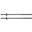 Equiline Continental Reins with Stoppers - Black