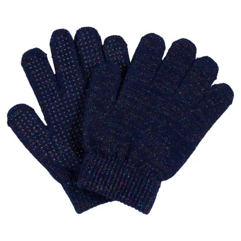 Equipage Luna Glitter Junior Gloves - Navy