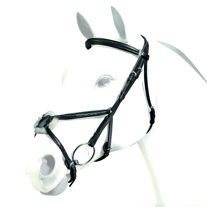 Equipe Emporio Gentle Grackle Bridle - Black/Silver
