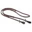 Equipe Emporio REE04 Rubber Continental Reins - Red Brown/Brass