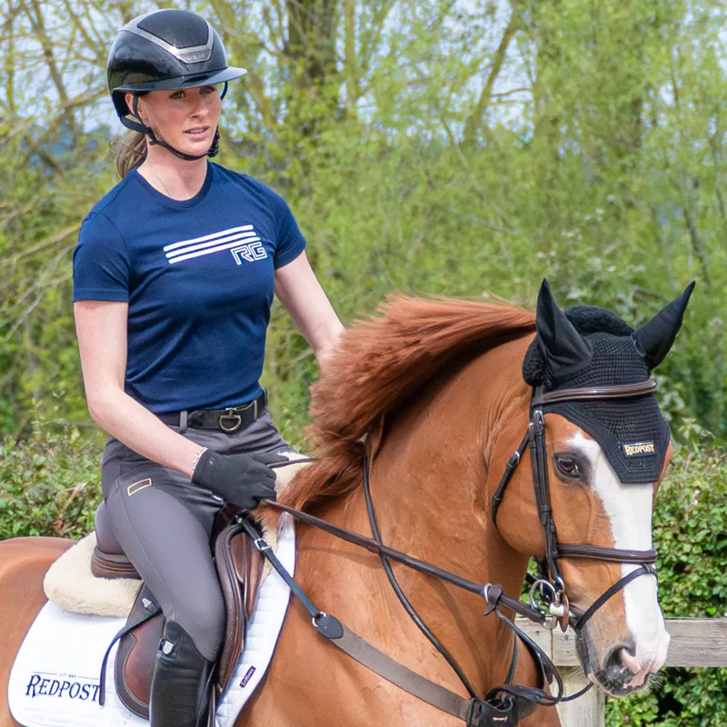 Equipe Emporio Rolled Browband Flash Bridle - Brown/Silver-3