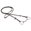 Equipe No Core Rubber Grip Reins Billet - Brown/Silver