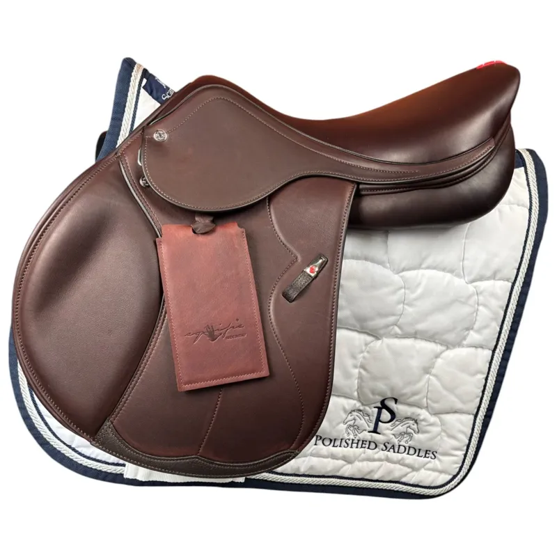 Equipe Synergy Special Double Flap Perfeqto Jump Saddle - Brown-4