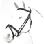 Equipe Emporio Rolled Browband Flash Bridle - Black