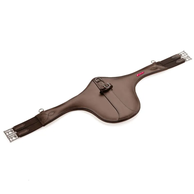Equipe Easy Leather Stud Girth - Brown