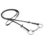 Equipe No Core Rubber Grip Reins Billet - Black/Silver