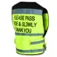 Equisafety Please Pass Wide and Slowly Air Adults Waistcoat - Yellow